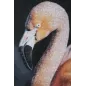DRUK NA PŁÓTNIE Z APLIKACJAMI -B- FLAMINGO 120X3,8X80 cm